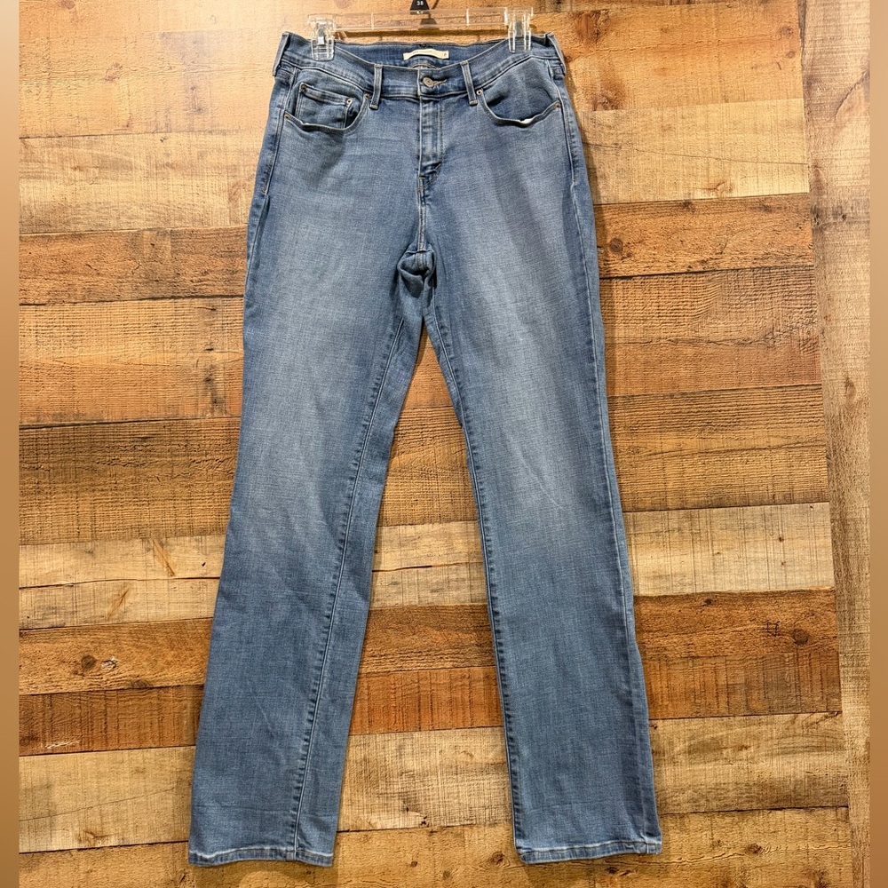 Levi's 505 Straight Women's Classic Blue Tall Jeans Size 8 Extra Long